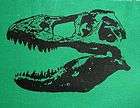 Green T REX SKULL ~PATCH~Tyranno​saurus Dinosaur dino museum 