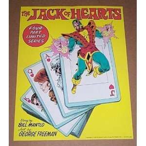   Dealer Jack of Hearts Limited Series 14 x 11 1980s Mini Promo Poster