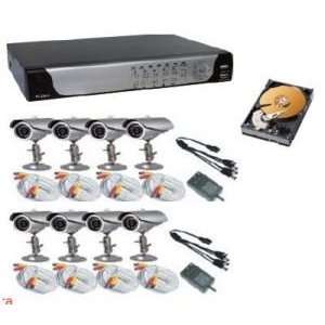  8 Channel Network DVR /w 8 Security Cameras /w cable /w 8 
