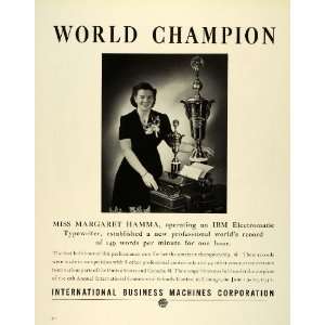   World Record Winner Margaret Hamma   Original Print Ad