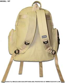 ARMY Backpack Khaki Bag Military Rucksack w/Patch 15T  