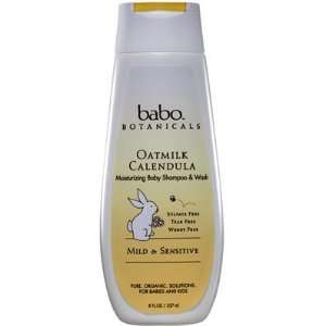 Babo Botanicals, OATMILK CALENDULA Moisturizing Baby Shampoo & Wash, 8 