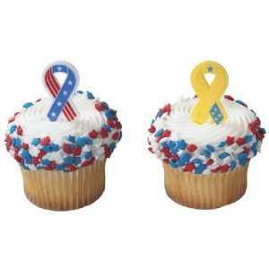   Troop Support Ribbon Toppers for Cupcakes or Cakes 