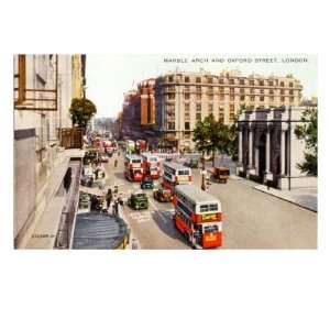  Marble Arch and Oxford Circus, London, late 1920s Giclee 