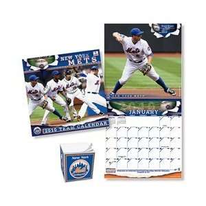 Turner Licensing New York Mets 2010 Wall Calendar & Paper Cube   New 