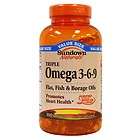   Triple Omega 3 6 9 Flax, Fish & Borage Oils, Soft Gel Value Siz