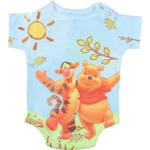 Disney Baby Newborn Boys Winnie the Pooh Tigger Sublimation Creeper, 6 