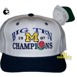   Big Ten Champs Vintage Two Tone Snapback Hat Cap