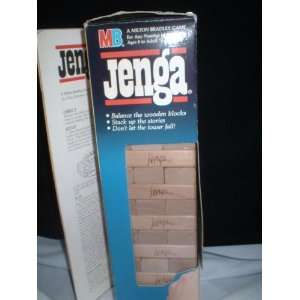  1986 Jenga precision wood crafted game by Milton Bradley 