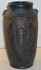 Vintage 7.75 Arts & Crafts Japanese Pottery Vase  