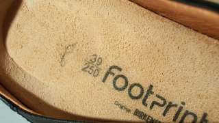 Birkenstock Footprints Ashby Black Leather Clogs Shoe 39 R Wmn 8  8 5 