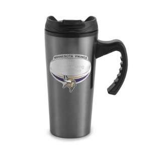   Minnesota Vikings Gunmetal Travel Mug Gift: Home & Kitchen
