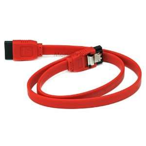  SATA2 Cables w/Locking Latch / Red   18 Inches