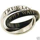 Purity True Love Waits Ring 2 In 1 Stainless Steel SZ 6
