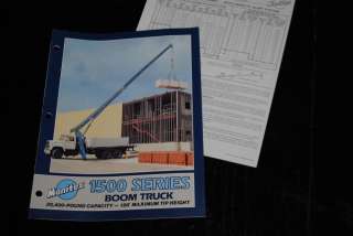 Manitex 1500 Series Boom Truck Crane Brochure  