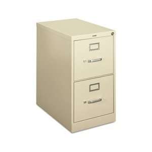   Locking Vertical File, 15w x 22d x 26 1/16h, Putty