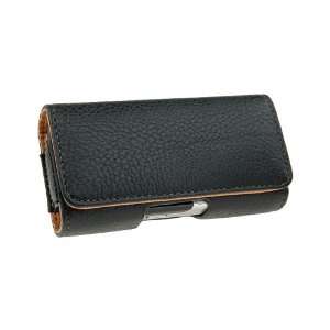 For Palm Centro 690 Horizontal Premium Genuine Leather Black Carrying 