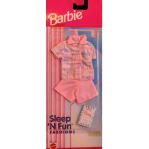  Barbie Sleep N Fun Fashions w P.J.s & Diary (1996 