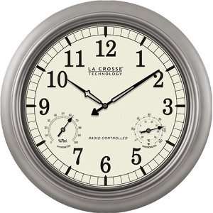 La Crosse Technology WT 3181PL 18 Atomic Outdoor Clock  