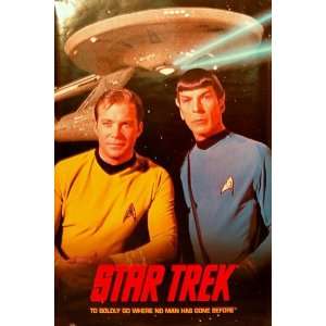  Star Trek Krik and Spock to Boldly Go 23x35 Poster