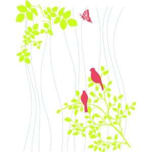  Removable Wall Decals  Birds in tree with hearts