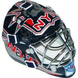   Autographed NY Rangers Replica Mini Goalie Mask: Sports & Outdoors