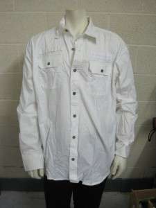 NWOT Mens ATTITUDE GOLD Casual Button Up Shirt  