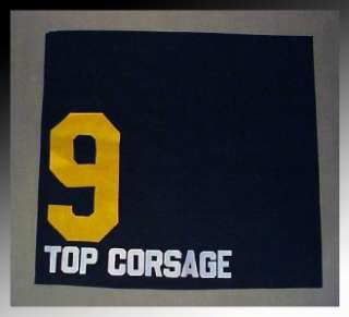 Top Corsage Vintage Saddle Cloth 3rd Place 1986 La Habra Stakes  