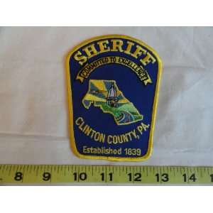  Clinton County PA Sheriff Patch 