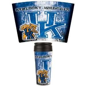  NCAA Kentucky Wildcats Travel Mug   Set of 2: Kitchen 