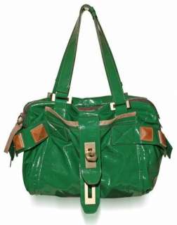 Chloe Audra Green Patent Handbag  