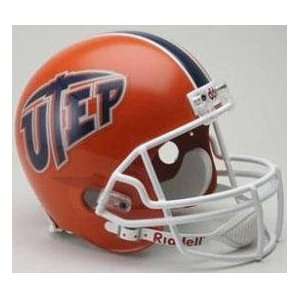 UTEP Miners Full Size Replica Football Helmet: Sports 