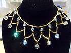 SUZANNE SOMERS AURORA BOREALIS BIB NECKLACE EARRINGS  