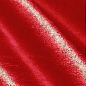   Dupioni Silk Fabric Cherry Bomb By The Yard: Arts, Crafts & Sewing