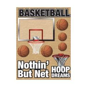 Real Sports Dimensional Stickers 4.5X6 Sheet   Basketball Basketball