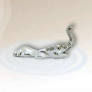    Baby Elephant Swimming Silver Plated Sculpture: Home & Kitchen