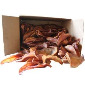   Natural Chews Country Butcher Pig Ears Natural Dog Treat   Box of 100