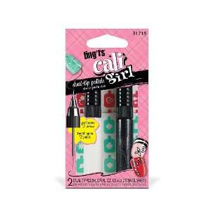 Fingrs Cali Girl Dual Tip Polish, 2 Dual Tip Polish, 2 Stencil Sheets 