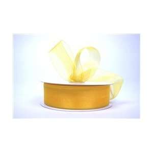  Organza Ribbon   Bright Yellow (100 yards) Arts, Crafts 