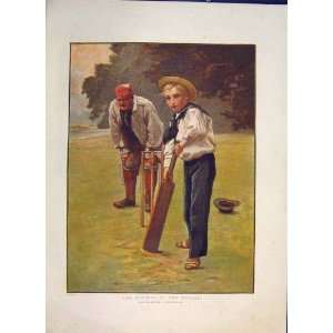  Batsman Cricket Boy Sport Hayllar Colour Fine Art 1886 