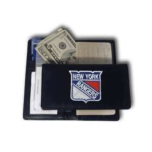    NHL New York Rangers Leather Checkbook Cover: Sports & Outdoors
