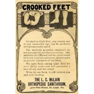   Crooked Club Feet Podiatry Medical   Original Print Ad: Home & Kitchen