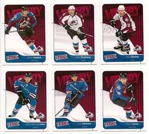 COLORADO AVALANCHE 11 12 VICTORY TEAM SET STASTNY   