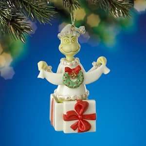  Lenox Dr. Seuss Grinch A Grinchy Gift Christmas Ornament 