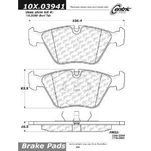  Centric Parts, 102.03941, CTek Brake Pads Automotive