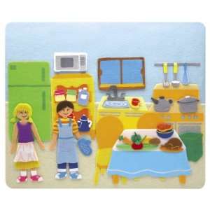  Kitchen Felt Creations Play Set: Toys & Games