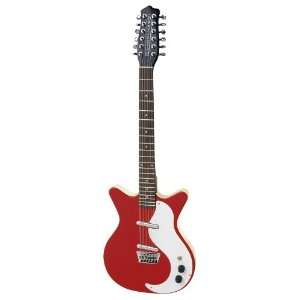  Danelectro Model 59 12 string Electric Guitar   Red 