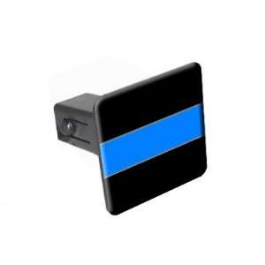 Thin Blue Line   1 1/4 inch (1.25) Tow Trailer Hitch Cover Plug Truck 