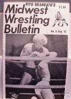 1981 AWA Midwest Wrestling Magazine Bockwinkel Raschke  