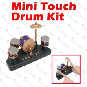   Mini Electronic Table Finger Touch Jazz Drum Kit Toy Gift: Electronics